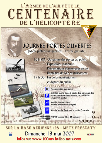 Centenaire de l’hélicoptère Metz Frescaty