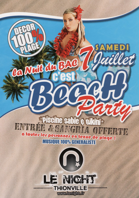 Beach Party au Night Thionville