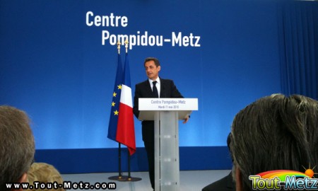 Nicolas Sarkozy Metz inauguration Pompidou