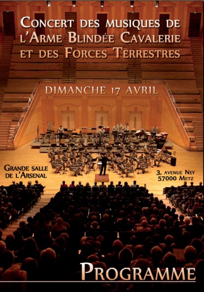 Affiche concert musiques militaires
