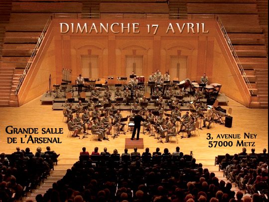 Affiche concert musiques militaires