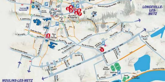 Plan des sites du Festival Natur'Emotion