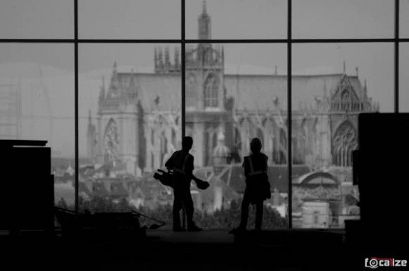Pompidou Metz (vue sur la cathédrale)