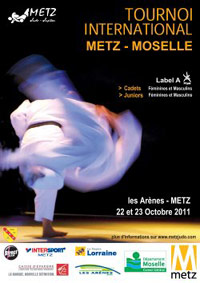 Affiche du Tournoi International de Judo 2011 à Metz