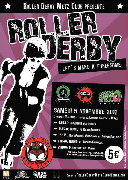 Affiche Roller Derby Metz Club