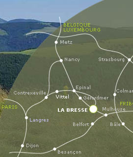 Plan d'accès de La Bresse