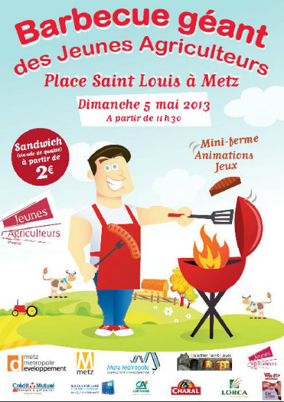 Affiche Barbecue Géant