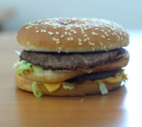 photographgie d'un sandwich Big Mac