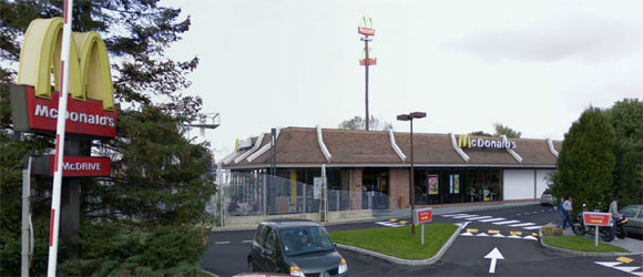 Le restaurant Mac Donalds à la ZAC d'Augny - Image Google Street view