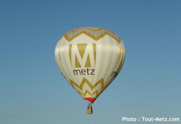 La montgolfière " Ville de Metz " survolera Metz après Chambley en juillet 2013. Photo : Tout-Metz.com