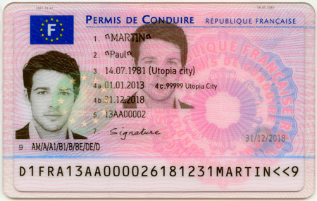 Aperçu du nouveau format du permis de conduire