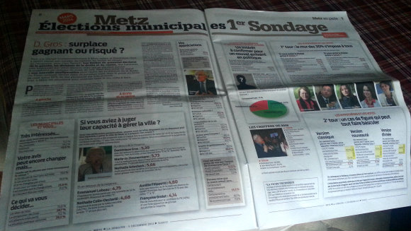 Le Journal La Semaine propose 2 pages de sondages et d'analyse sur les municipales 2014.
