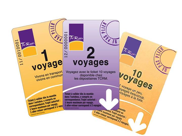 Echange des tickets magnétiques TCRM dernier jour