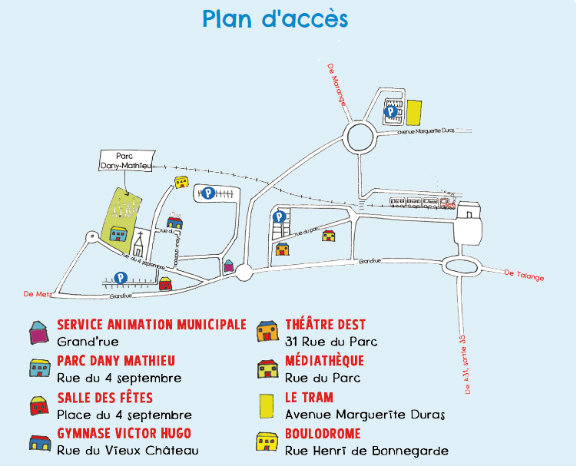 Plan d'accès Festival La Marelle
