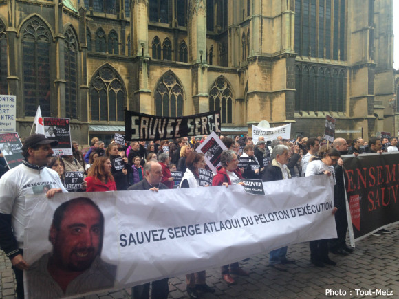 Un rassemblement avait eu lieu à Metz le mardi 24 mars 2015 en soutien à Serge Atlaoui.