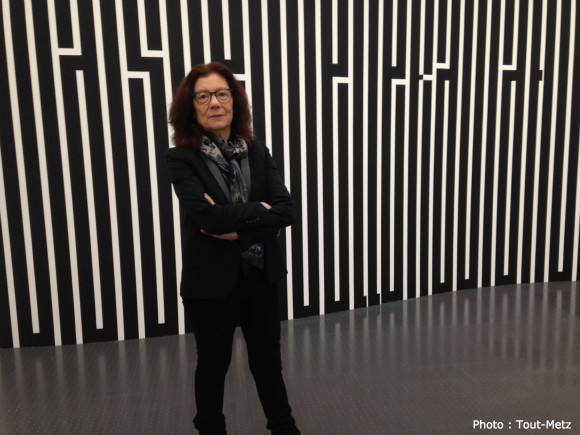 L'artiste Tania Mouraud au Centre Pompidou-Metz en mars 2015.