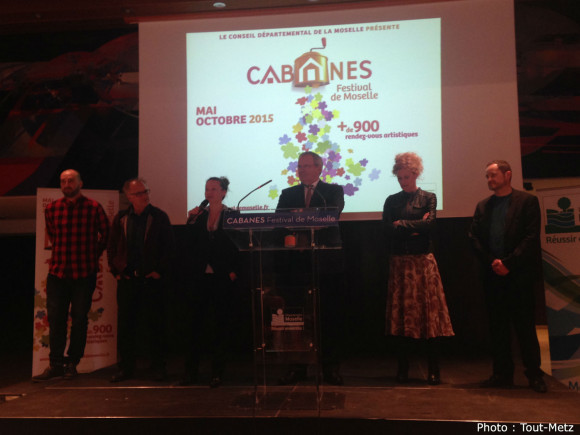Patrick Weiten, Président du Conseil Départemental de la Moselle, présente la nouvelle édition de "Cabanes, Festival de Moselle".