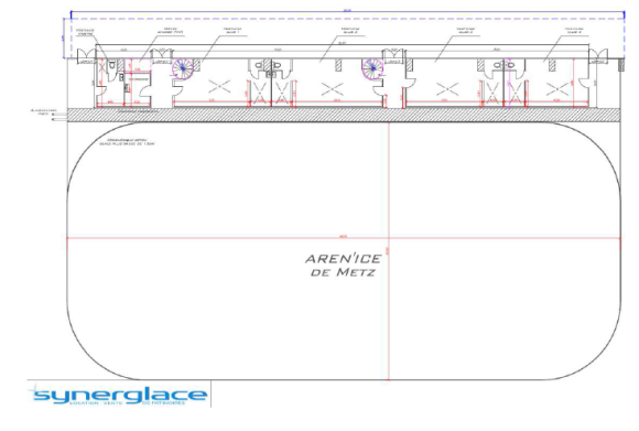 Plan du projet Arèn'Ice de Metz / Source : Synerglace