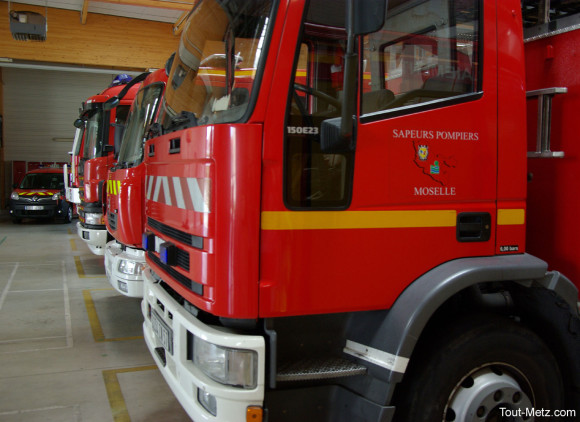 Les camions des sapeurs pompiers de Montigny-lès-Metz